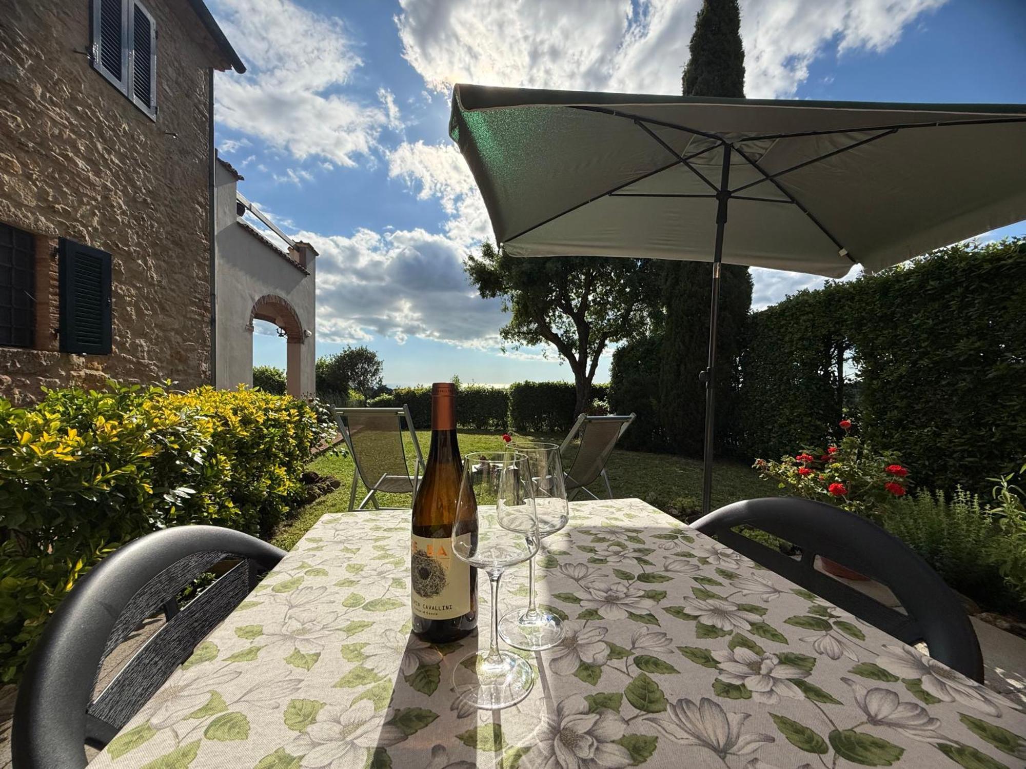 Podere Morena With Sea View, Private Garden, By Toscanatour Luca กวาร์ดิสตัลโล ภายนอก รูปภาพ